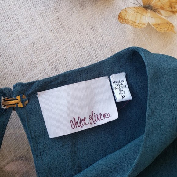 Anthro Chloe Oliver Berry Hill Ombre Dress Size M - Picture 8 of 8